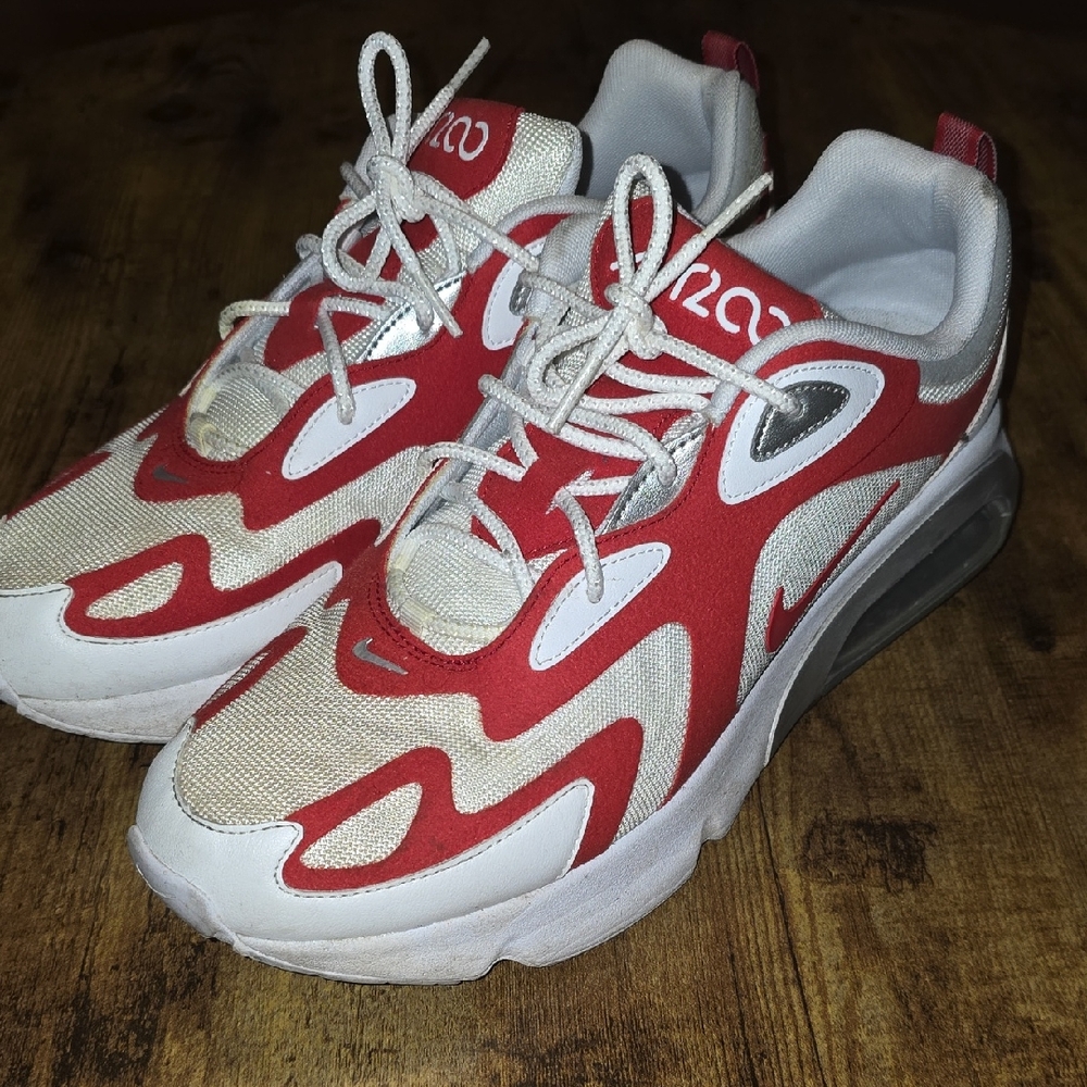 Mens Air Max 200 Red And White